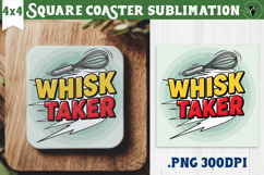 Christmas Square Coasters | Funny retro style Product Image 1