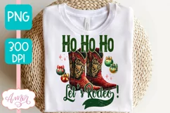 Funny Christmas sublimation PNG, Western Christmas PNG Product Image 1