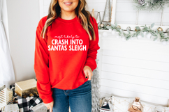 Funny Christmas “Most Likely To” SVG bundle for crafting with Cricut or Silhouette, featuring holiday puns and sayings.
