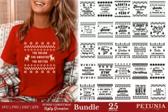 FUNNY AND SARCASTIC CHRISTMAS SVG CUT FILE BEING USED AS A UGLY CHRISTMAS SWEATER PRINT