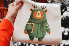 Funny Christmas Teddy Bear Clipart Product Image 2