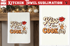 Christmas kitchen towel sublimation | Holiday baking print Product Image 1