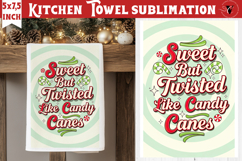 Christmas kitchen towel sublimation | Holiday baking print Product Image 1