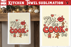 Christmas kitchen towel sublimation | Holiday baking print Product Image 1
