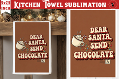 Christmas kitchen towel sublimation | Holiday baking print Product Image 1