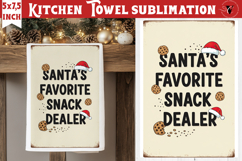 Christmas kitchen towel sublimation | Holiday baking print Product Image 1