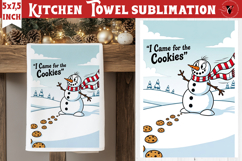 Christmas kitchen towel sublimation | Holiday baking print Product Image 1