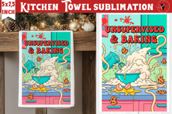 Christmas kitchen towel sublimation | Holiday baking print Product Image 1