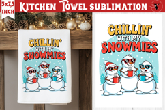 Christmas kitchen towel sublimation | Holiday baking print Product Image 1