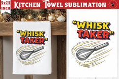 Christmas kitchen towel sublimation | Holiday baking print Product Image 1