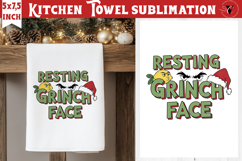 Christmas kitchen towel sublimation | Holiday baking print Product Image 1