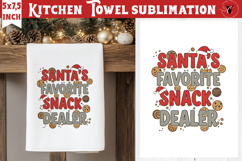 Christmas kitchen towel sublimation | Holiday baking print Product Image 1