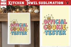 Christmas kitchen towel sublimation | Holiday baking print Product Image 1
