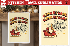 Christmas kitchen towel sublimation | Holiday baking print Product Image 1