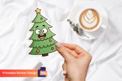 Funny Christmas Tree Sticker, Holiday Decorations Sticker Product Image 1