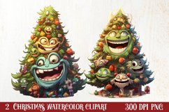 Funny Christmas Tree Sublimation Clipart, Christmas PNG Product Image 1