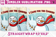 Christmas Tumbler Sublimation | Funny retro style Product Image 1