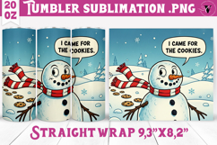 Christmas Tumbler Sublimation | Funny retro style Product Image 1