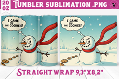 Christmas Tumbler Sublimation | Funny retro style Product Image 1