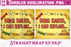 Christmas Tumbler Sublimation | Funny retro style Product Image 1