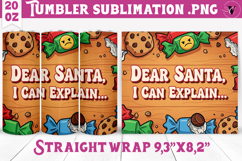 Christmas Tumbler Sublimation | Funny retro style Product Image 1