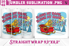 Christmas Tumbler Sublimation | Funny retro style Product Image 1
