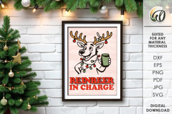 Funny Christmas Wall Art Lasercut. Christmas Wall decor SVG Product Image 1