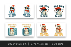 Funny Christmas mug wrap printable sublimation design Product Image 2