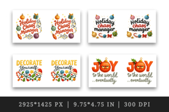 Funny Christmas mug wrap printable sublimation design Product Image 2