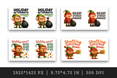 Funny Christmas mug wrap printable sublimation design Product Image 2