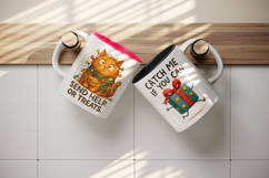 Funny Christmas mug wrap printable sublimation design Product Image 3