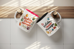 Funny Christmas mug wrap printable sublimation design Product Image 3