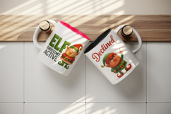 Funny Christmas mug wrap printable sublimation design Product Image 3