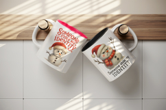 Funny Christmas mug wrap printable sublimation design Product Image 3