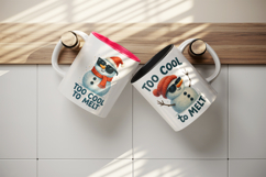 Funny Christmas mug wrap printable sublimation design Product Image 3