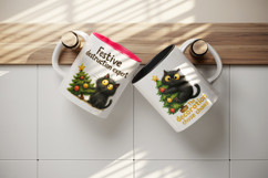Funny Christmas mug wrap printable sublimation design Product Image 3