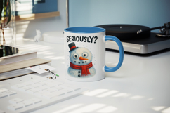Funny Christmas mug wrap printable sublimation design Product Image 5