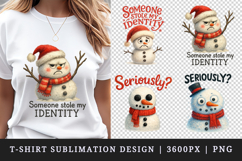 Funny Christmas t-shirt printable sublimation design png Product Image 1