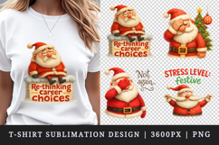 Funny Christmas t-shirt printable sublimation design png Product Image 1