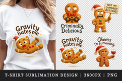 Funny Christmas t-shirt printable sublimation design png Product Image 1