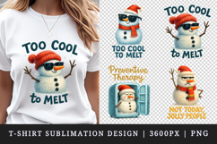 Funny Christmas t-shirt printable sublimation design png Product Image 1