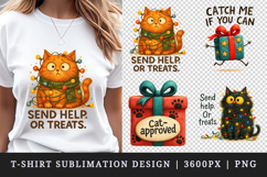 Funny Christmas t-shirt printable sublimation design png Product Image 1