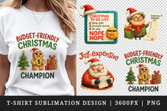 Funny Christmas t-shirt printable sublimation design png Product Image 1