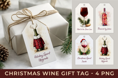 Funny Christmas Wine Gift Tag Printable Product Image 1