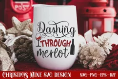 I'm dreaming of a wine christmas SVG, Christmas SVG Product Image 1