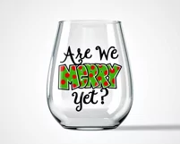 Christmas Wine Glass SVG, Christmas Wine Saying, Holiday SVG Product Image 2