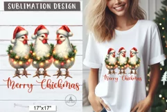 Merry Clickmas Funny chicken | Funny christmas png design Product Image 2