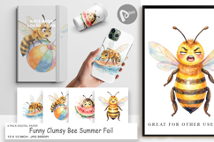 Clumsy Bee Summer Digital Paper Product Image 1