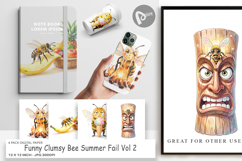 Clumsy Bee Summer Digital Paper Product Image 1