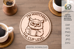 Funny Coasters Bundle Laser Cut. Drink Coasters. Kitchen SVG Product Image 4